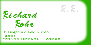 richard rohr business card
