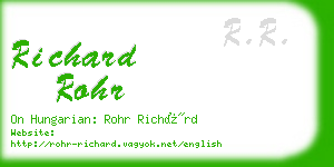 richard rohr business card